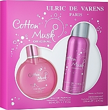 Düfte, Parfümerie und Kosmetik Urlic De Varens Cotton Musk Original - Duftset (Eau de Parfum 50ml + Deospray 125ml)