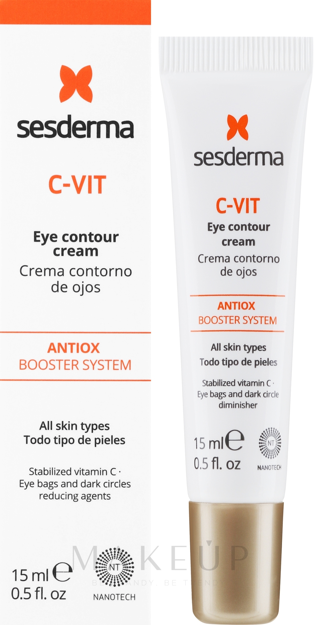 Anti-Aging Augenkonturcreme mit Vitamin C - SesDerma Laboratories C-Vit Eye Contour Crea — Bild 15 ml