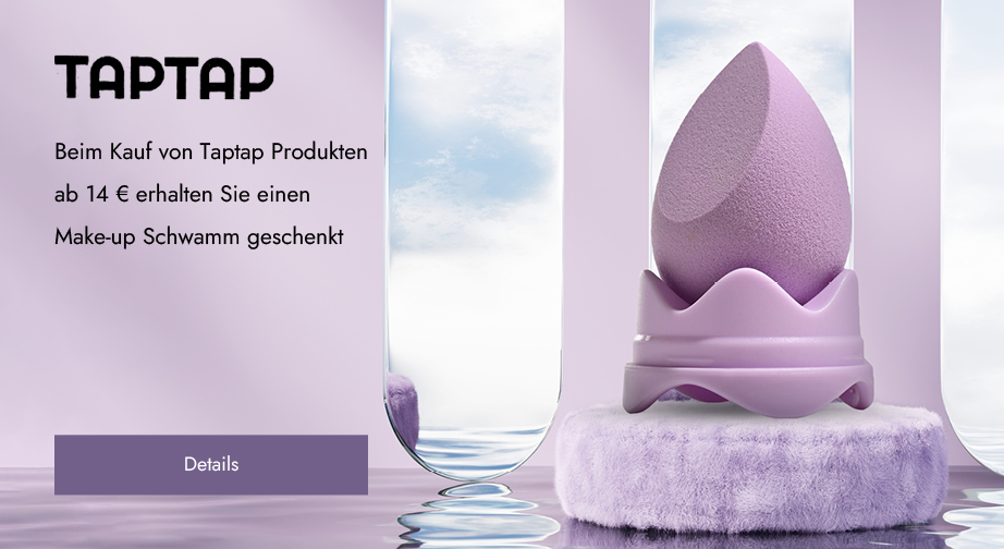 Beim Kauf von Taptap Produkten ab 14 € erhalten Sie einen Make-up Schwamm geschenkt