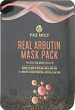 Düfte, Parfümerie und Kosmetik Tuchmaske für das Gesicht mit Arbutin - Pax Moly Real Arbutin Mask Pack