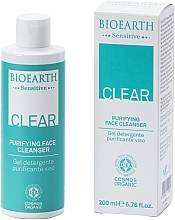 Reinigungsgel für problematische und fettige Haut - Bioearth Sensitive Clear Purifying Face Cleanser — Bild N3