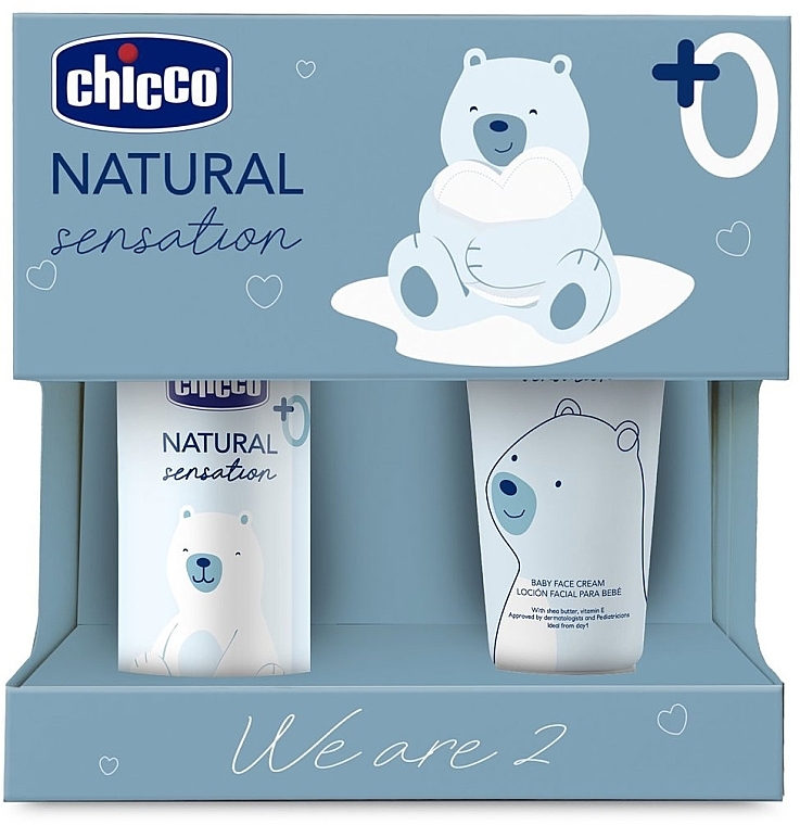 Chicco Natural Sensation We Are 2 Set (Gesichtscreme 50 ml + Massageöl 100 ml) - Set — Bild N1