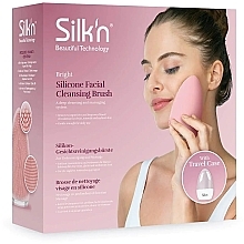 Gesichtsreinigungsbürste rosa - Silk'n Bright Silicone Pink Facial Cleansing Brush — Bild N2
