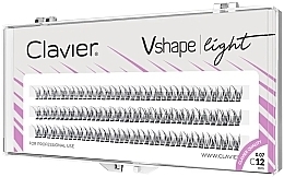 Wimpernbüschel 12 mm - Clavier V-Shape Light Eyelashes — Bild N1