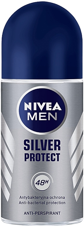 NIVEA MEN Silver Protect (Rasierschaum 200ml + After Shave Balsam 100ml + Deo Roll-on 50ml + Duschgel 250ml) - Körperpflegeset — Bild N6