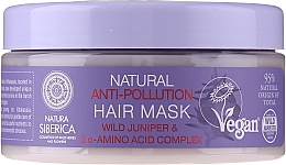 Düfte, Parfümerie und Kosmetik Maske für strapaziertes Haar mit Wacholder - Natura Siberica Natural Anti-Pollution Hair Mask Wild Juniper & 3 a-Amino Acid Complex