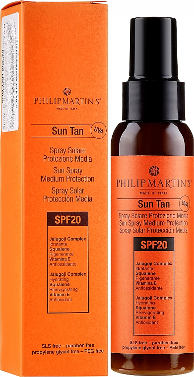 Sonnenschutzlotion für den Körper mit Vitamin E SPF 20 - Philip Martin's Sun Tan SPF 20 — Bild N1