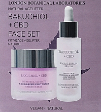 Düfte, Parfümerie und Kosmetik Gesichtspflegeset - London Botanical Laboraries Bacuchoil + CBD Face Set (Gesichtscreme 50ml + Gesichtsserum 30ml)