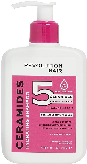 Haarshampoo - Revolution Haircare 5 Ceramides + Hyaluronic Acid Hydrating Shampoo — Bild N1