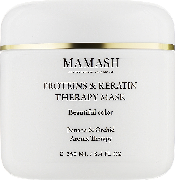 Ultraleichte Haartherapie-Maske - Mamash Proteins & Keratin Theraphy Mask — Bild N1