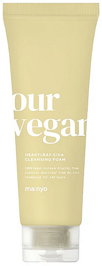 Reinigungsschaum für das Gesicht mit Centella Asiatica und Bambusextrakt - Manyo Our Vegan Heartleaf Cica Cleansing Foam — Bild N1