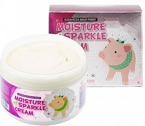 Feuchtigkeitsspendende Gesichtscreme mit strahlender Wirkung - Elizavecca Face Care Milky Piggy Moisture Sparkle Cream — Bild N1