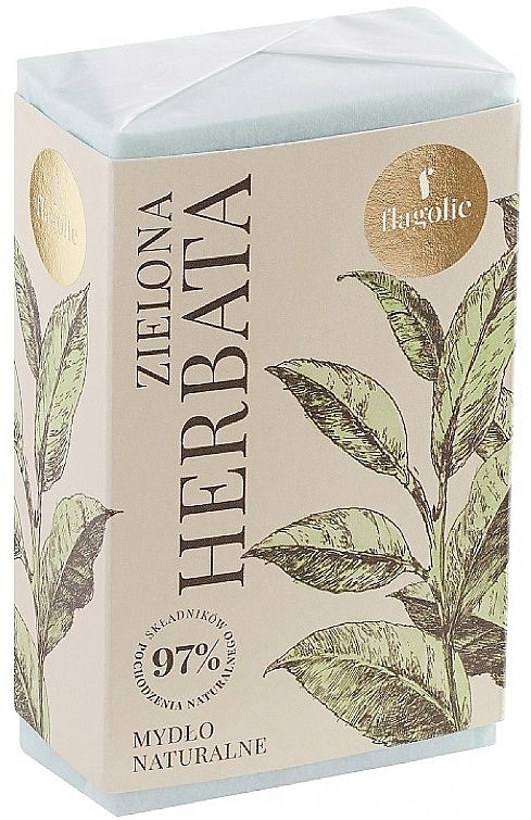 Natürliche Seife Grüner Tee - Flagolie Natural Soap Green Tea — Bild N1
