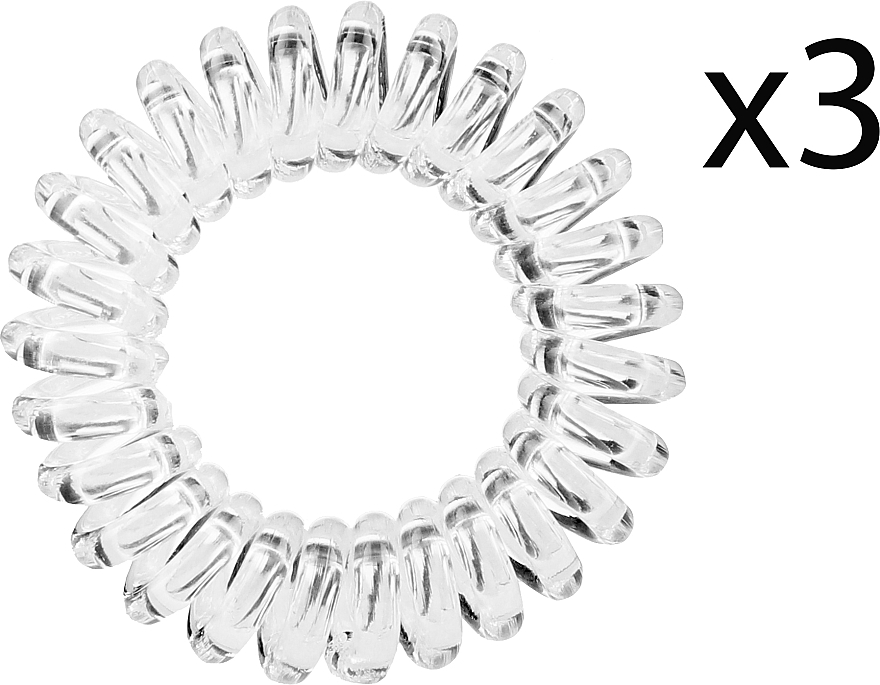 Haargummis "Power Crystal Clear" 3 St. - Invisibobble Power Hair Ring Crystal Clear — Bild N3