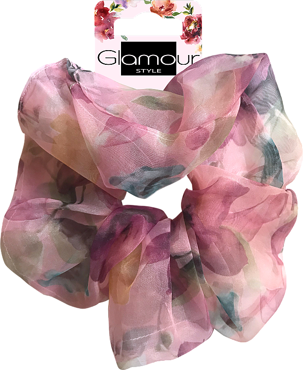 Scrunchie-Haargummi 417615 rosa - Glamour — Bild N1