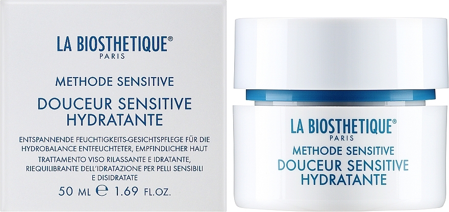 Entspannende feuchtigkeitsspendende und regenerierende Gesichtscreme für empfindliche und dehydrierte Haut - La Biosthetique Douceur Sensitive Hydratante Cream — Bild N2