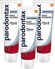 Düfte, Parfümerie und Kosmetik Zahnpasta-Set - Parodontax Whitening Toothpaste (Aufhellende Zahnpasta 3x75ml)