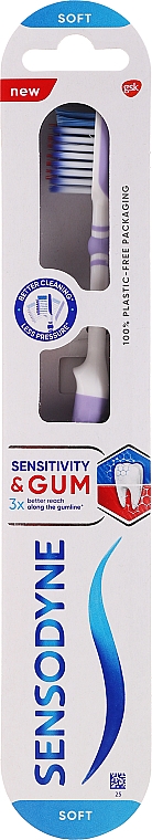Zahnbürste hellviolett - Sensodyne Sensitivity & Gum Soft Toothbrush — Bild N1