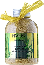 Düfte, Parfümerie und Kosmetik Mineralisches Badesalz mit Hialuronsaure und Vanilleduft - BingoSpa
