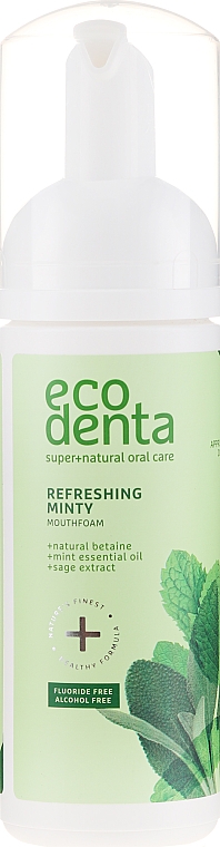 Erfrischender Mundschaum mit Pfefferminzöl, Salbeiextrakt und natürlichem Betain - Ecodenta Mouthwash Refreshing Oral Care Foam — Foto N3
