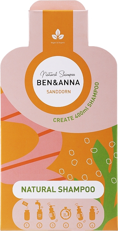 Shampoobasis mit Sanddorn - Ben & Anna Shampoo Flakes Sanddorn — Bild N2
