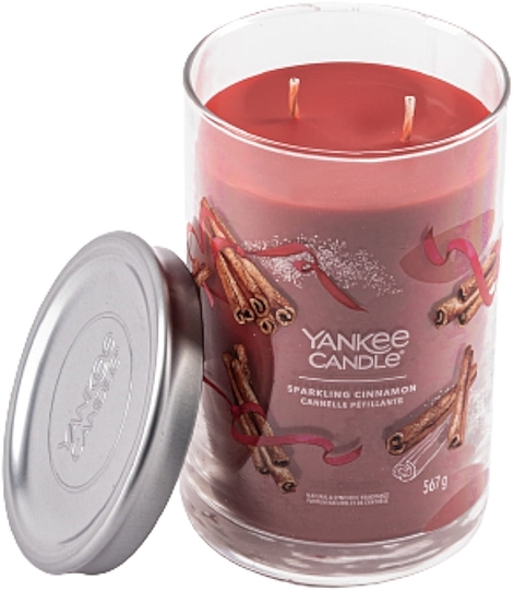 Duftkerze im Glas Sparkling Cinnamon Zwei Dochte - Yankee Candle Sparkling Cinnamon — Bild N2