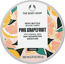 Feuchtigkeitsspendende Körperbutter mit Grapefruitkernöl und Sheabutter - The Body Shop Pink Grapefruit 96H Nourishing Moisture Body Butter — Bild N2