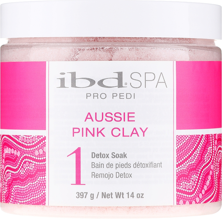 Detox Badesalz mit rosa Ton für trockene Füße - IBD Aussie Pink Clay Detox Soak — Bild N1