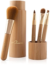 Make-up-Pinsel-Set 4-tlg. - Luvia Cosmetics Travel Bamboo Brush Set — Bild N1