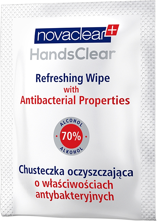 Erfrischende antibakterielle Feuchttücher - Novaclear Hands Clear Refreshing Wipe With Antibacterial Properties — Bild N3