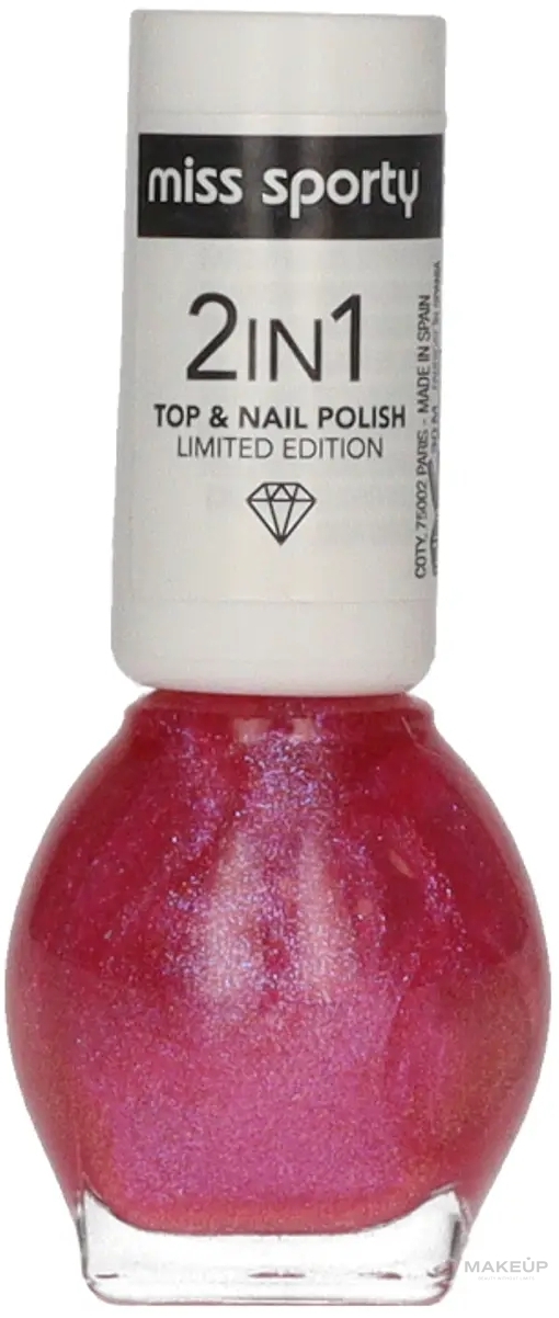 Nagellack - Miss Sporty 2In1 Top & Nail Polish Limited Edition — Bild 01