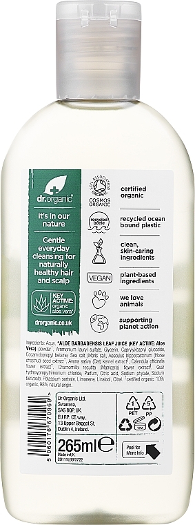 Pflegendes Shampoo mit Aloe Vera - Dr. Organic Bioactive Haircare Aloe Vera Shampoo — Bild N2