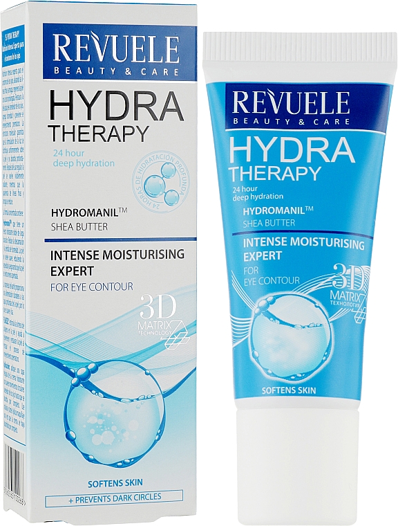 Feuchtigkeitsspendende Augenkonturcreme mit Sheabutter - Revuele Hydra Therapy Intense Moisturising Eye Contour — Bild N2