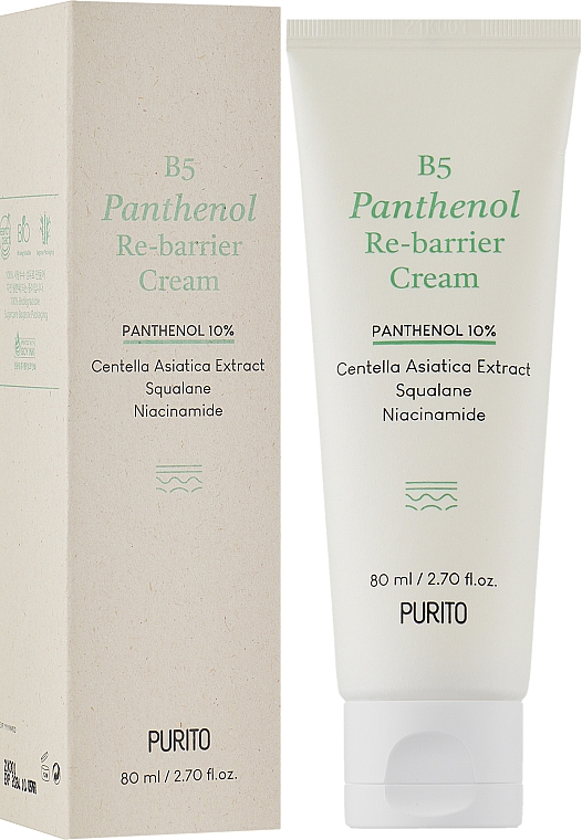 Regenerationscreme für das Gesicht mit Panthenol - Purito B5 Panthenol Re-Barrier Cream Pantenol — Bild N1