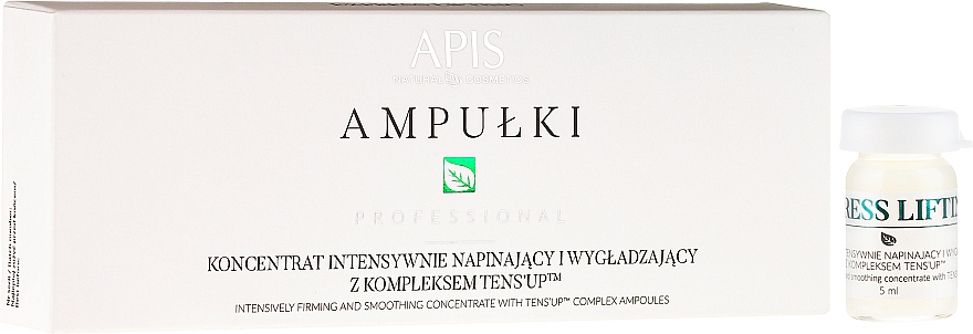 Gesichtskonzentrat mit Lifting-Effekt - APIS Professional Concentrate Ampule Ten's Up — Bild N1