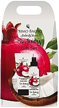 Set Granatapfel und Kokosnuss  - Primo Bagno Pomegranate Coconut Gift Set (b/lot/150ml + h/b/mist/150ml) — Bild N1