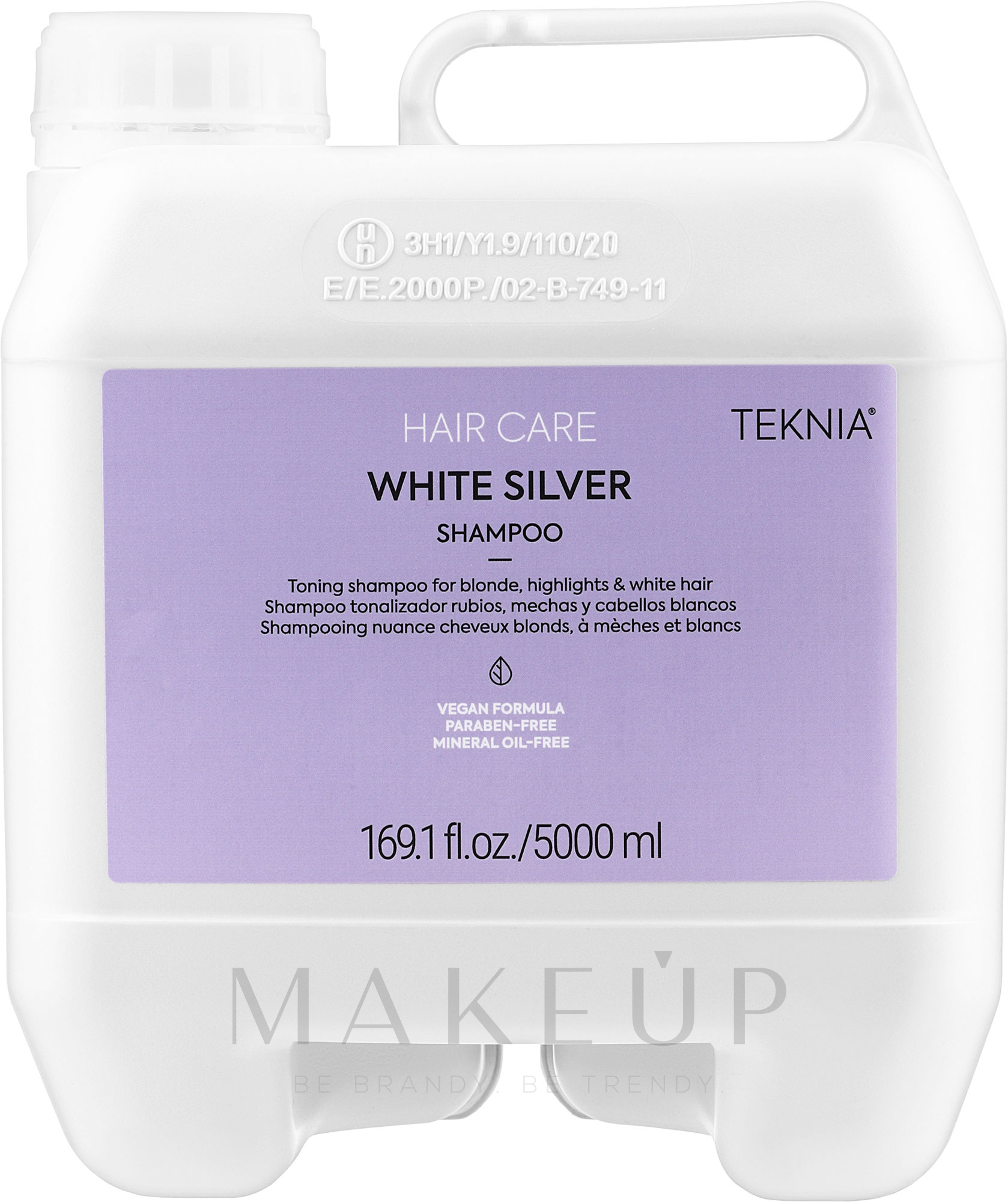 Shampoo gegen Gelbstich - Lakme Teknia White Silver Shampoo — Bild 5000 ml