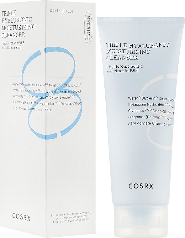 Feuchtigkeitsspendender Reinigungsschaum - Cosrx Hydrium Triple Hyaluronic Moisture Cleanser — Bild N2