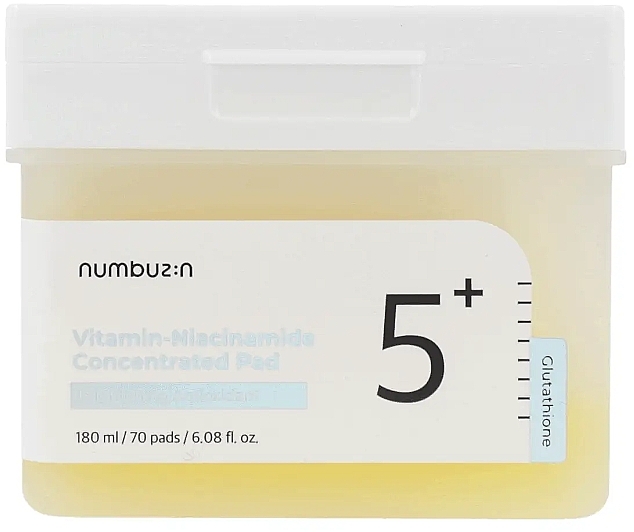 Tonisierende Pads für das Gesicht mit Vitaminen - Numbuzin No.5 Vitamin-Niacinamide Concentrated Pad — Bild N1