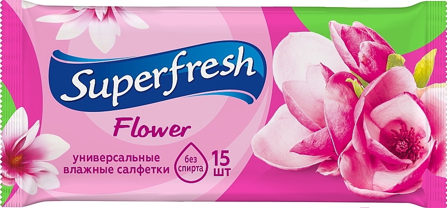 Feuchttücher Flower 15 St. - Superfresh — Bild N1