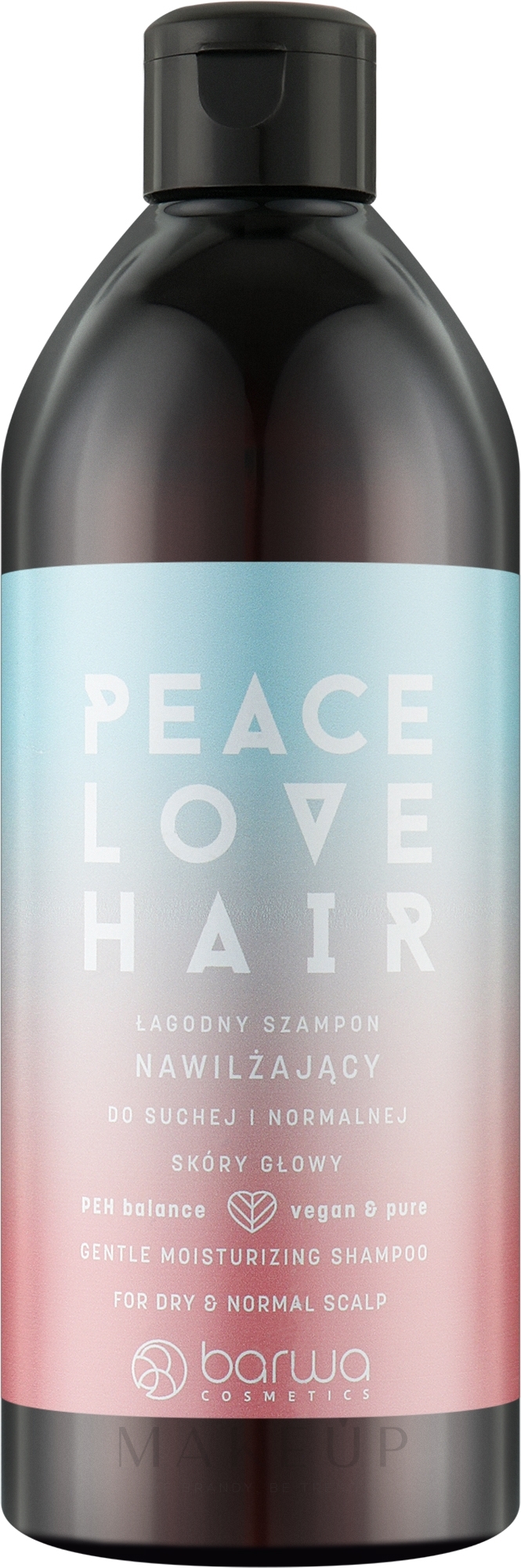Sanft feuchtigkeitsspendendes Haarshampoo - Barwa Peace Love Hair — Bild 480 ml