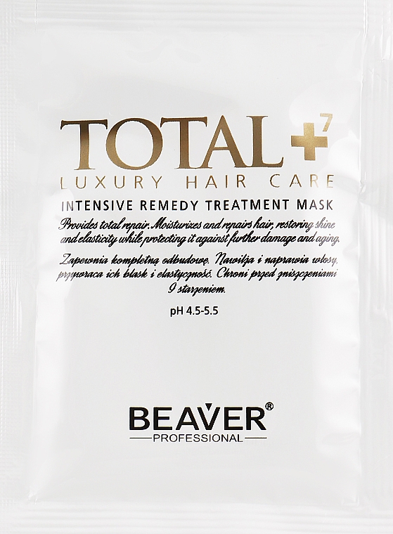 Verjüngende Maske für problematisches Haar - Beaver Professional Total7 Intensive Remedy Treatment Mask — Bild N2