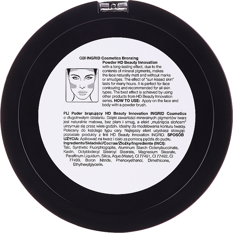 Bronzing-Puder - Ingrid Cosmetics HD Beauty Innovation Bronzing Powder — Bild N4