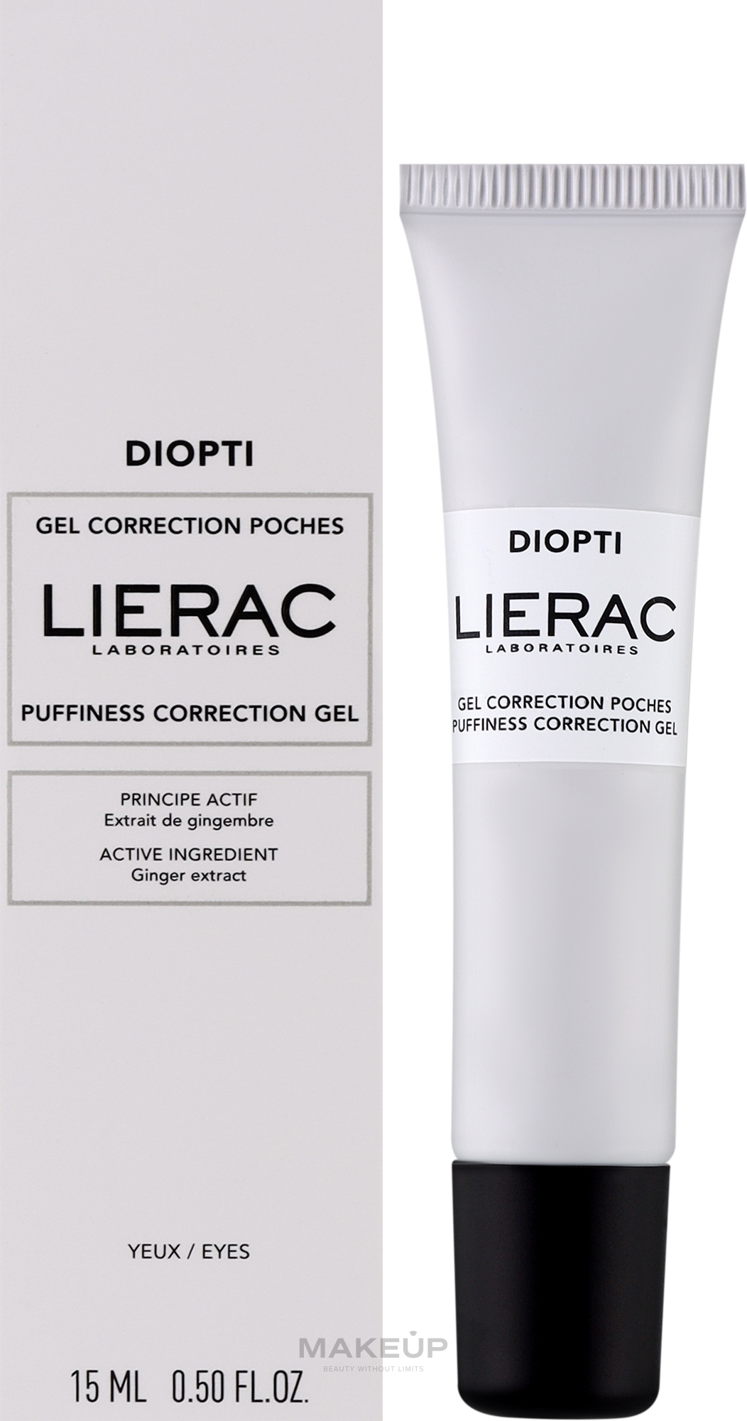 Gel zur Reduzierung von Schwellungen unter den Augen - Lierac Diopti Puffiness Correction Gel — Bild 15 ml