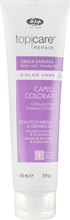 Schutzcreme gegen Verfärbungen der Kopfhaut beim Färben - Lisap Top Care Repair Color Care Barrier Cream — Bild N1