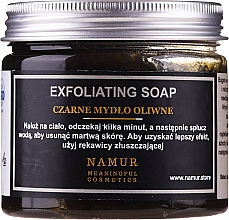 Düfte, Parfümerie und Kosmetik Schwarze Seife mit Olivenöl - Namur Black Exfoliating Soap