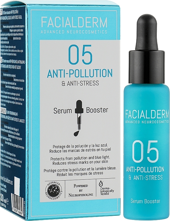 Booster-Serum gegen Stress - Facialderm 05 Anti-Pollution And Anti-Stress Serum Booster — Bild N2