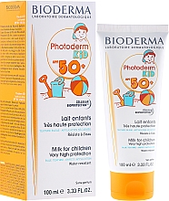 Düfte, Parfümerie und Kosmetik Wasserfeste Sonnenschutzmilch für Kinder SPF 50+ - Bioderma Photoderm Kid Lait Solaire Enfants SPF 50+