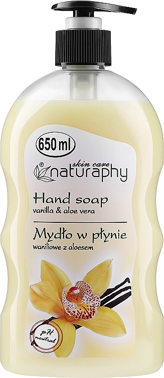 Flüssigseife mit Vanille und Aloe Vera - Naturaphy Hand Soap — Bild N1