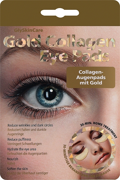 Augenpatsches mit Kollagen - GlySkinCare Gold Collagen Eye Pads — Bild N1